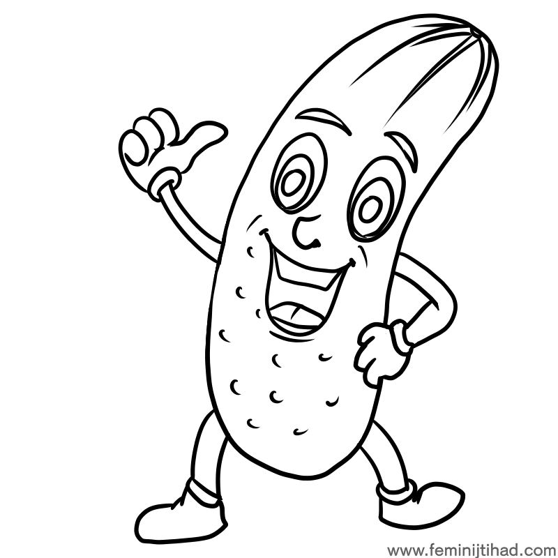 cucumber coloring pages free download