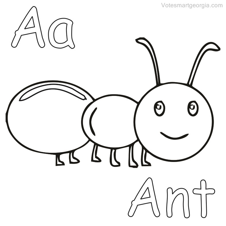 cute ant coloring pages to print