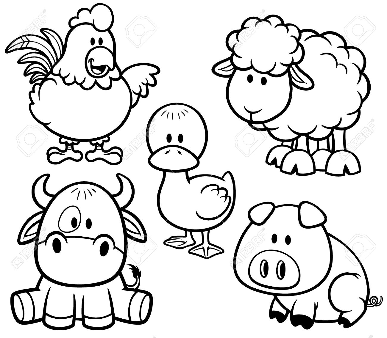 cute baby animal coloring pages