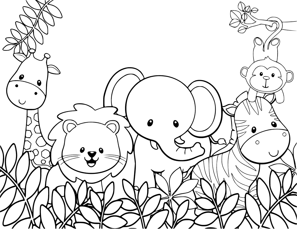 free baby animal coloring pages