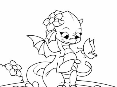 baby dragon coloring pages for adults