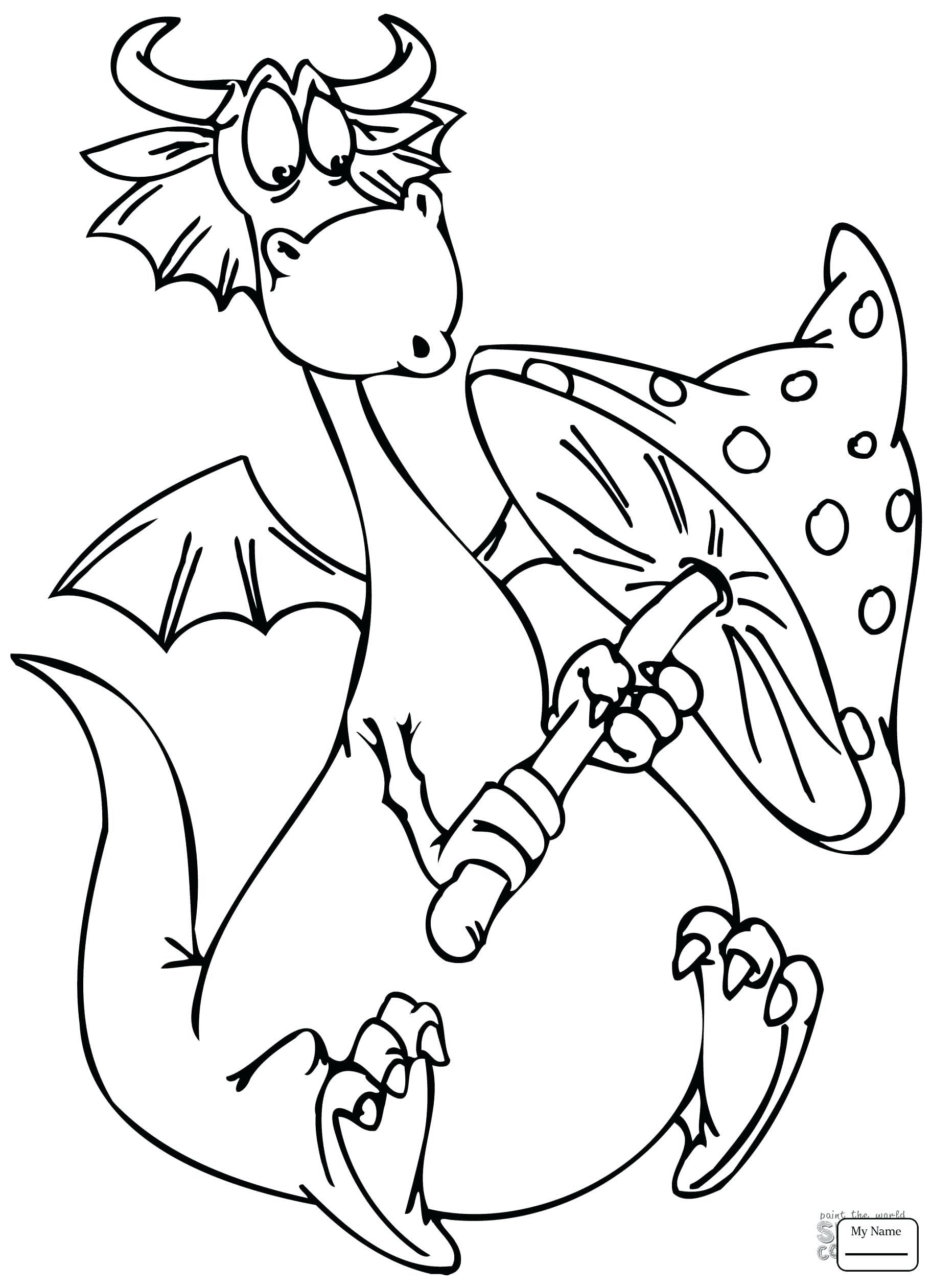 baby dragon hatching coloring pages
