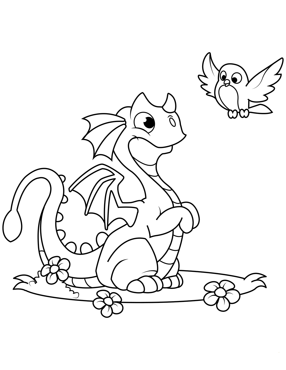 dragon baby coloring pages