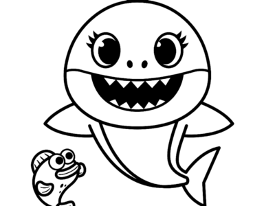 baby shark printable coloring pages