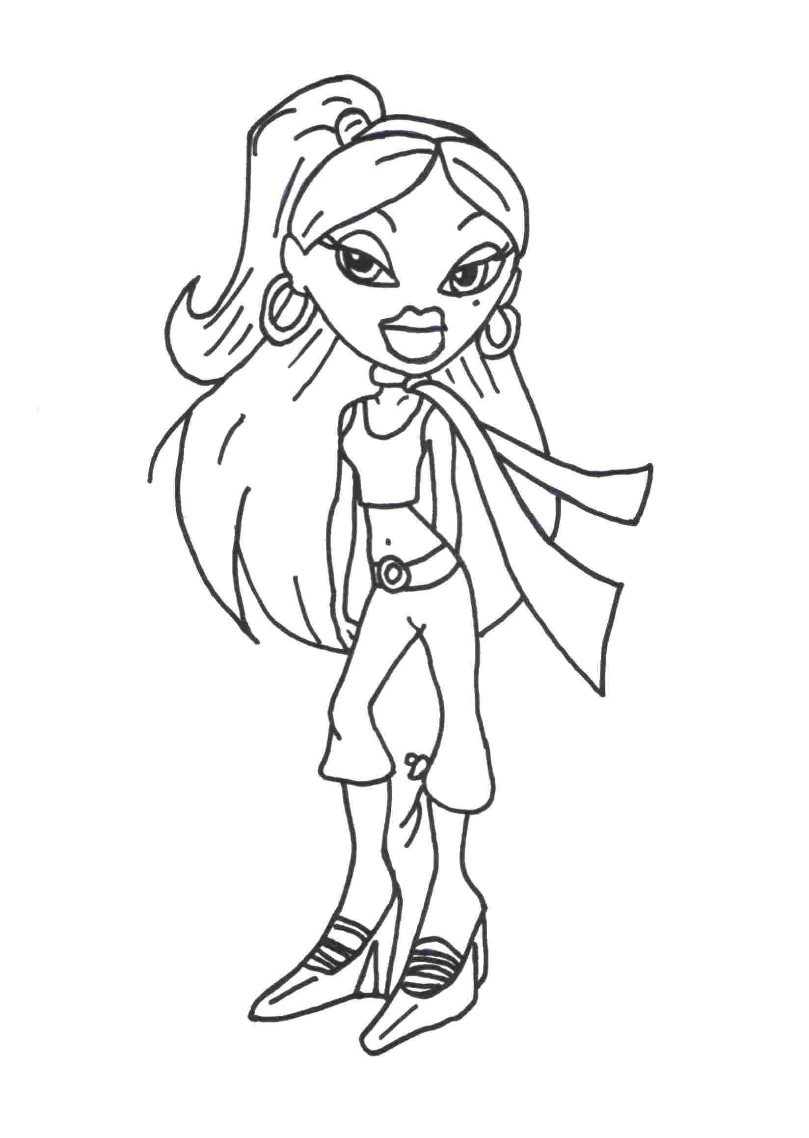 bratz the movie coloring pages