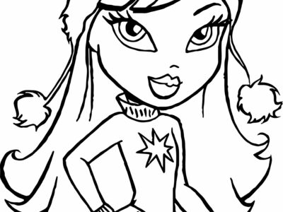 coloring pages of baby bratz