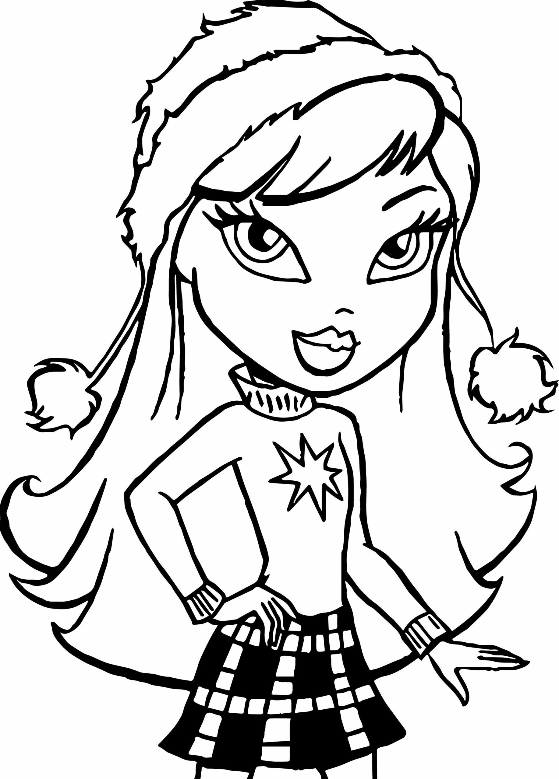 coloring pages of baby bratz