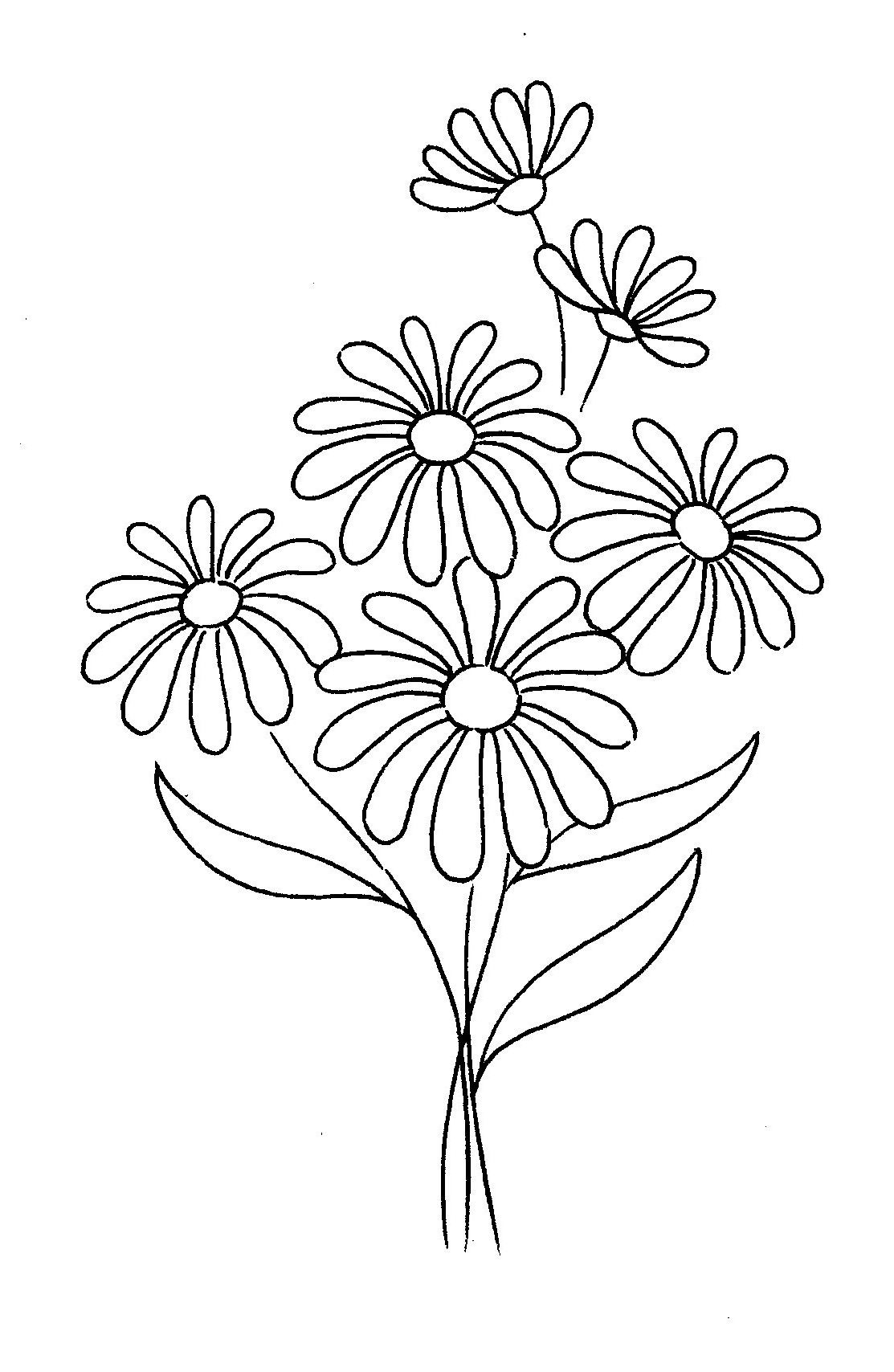 daisy petal coloring pages