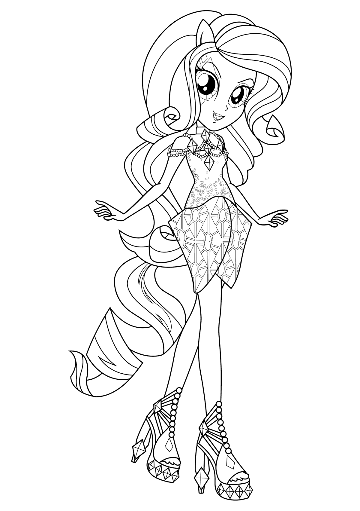 coloring pages equestria girls