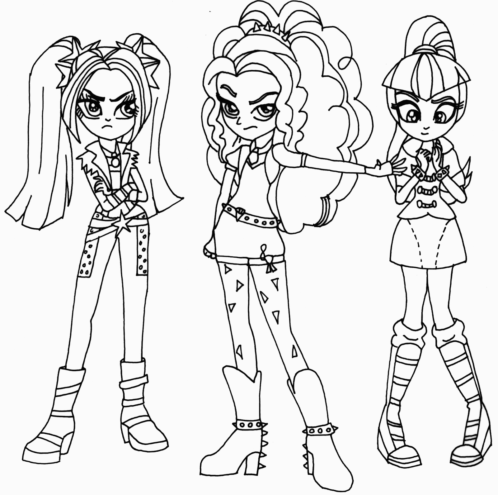 equestria girls rainbow rocks coloring pages