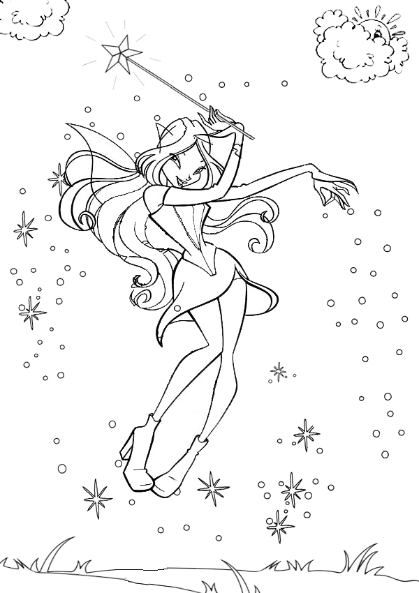 cute fairy coloring pages