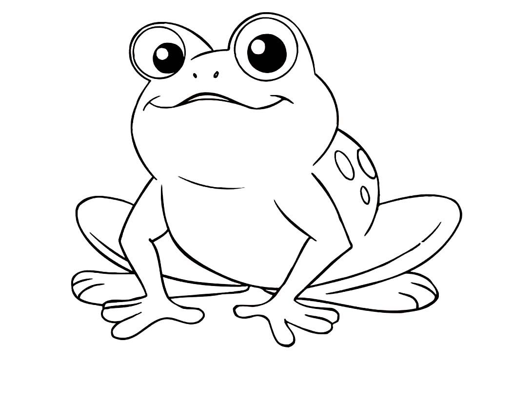 cute frog coloring pages for kids