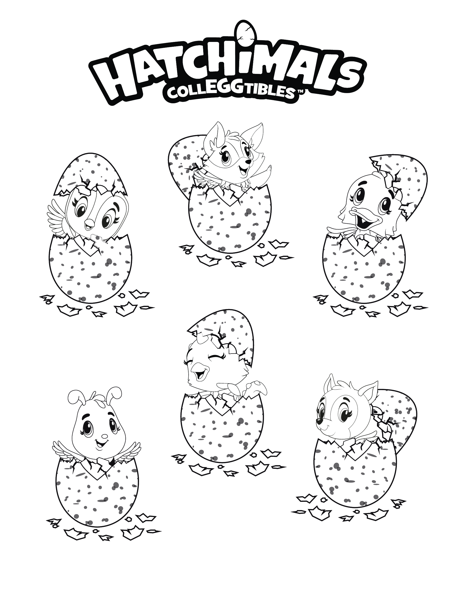 hatchimal colleggtibles coloring pages unicorn
