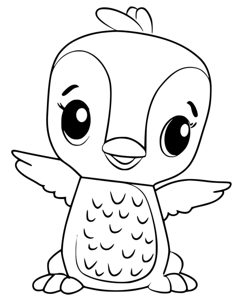 Cute Hatchimals Coloring Pages Pdf To Print - Coloringfolder.com