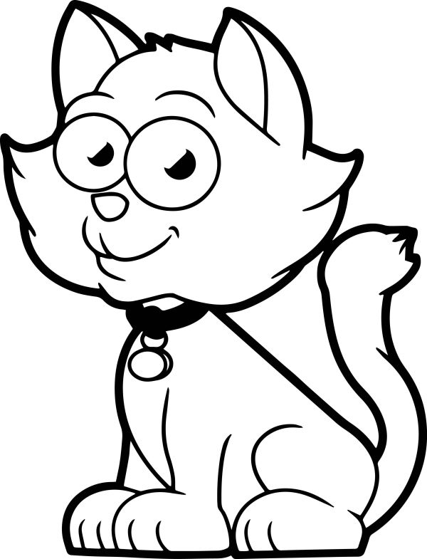 cute kitten coloring pages