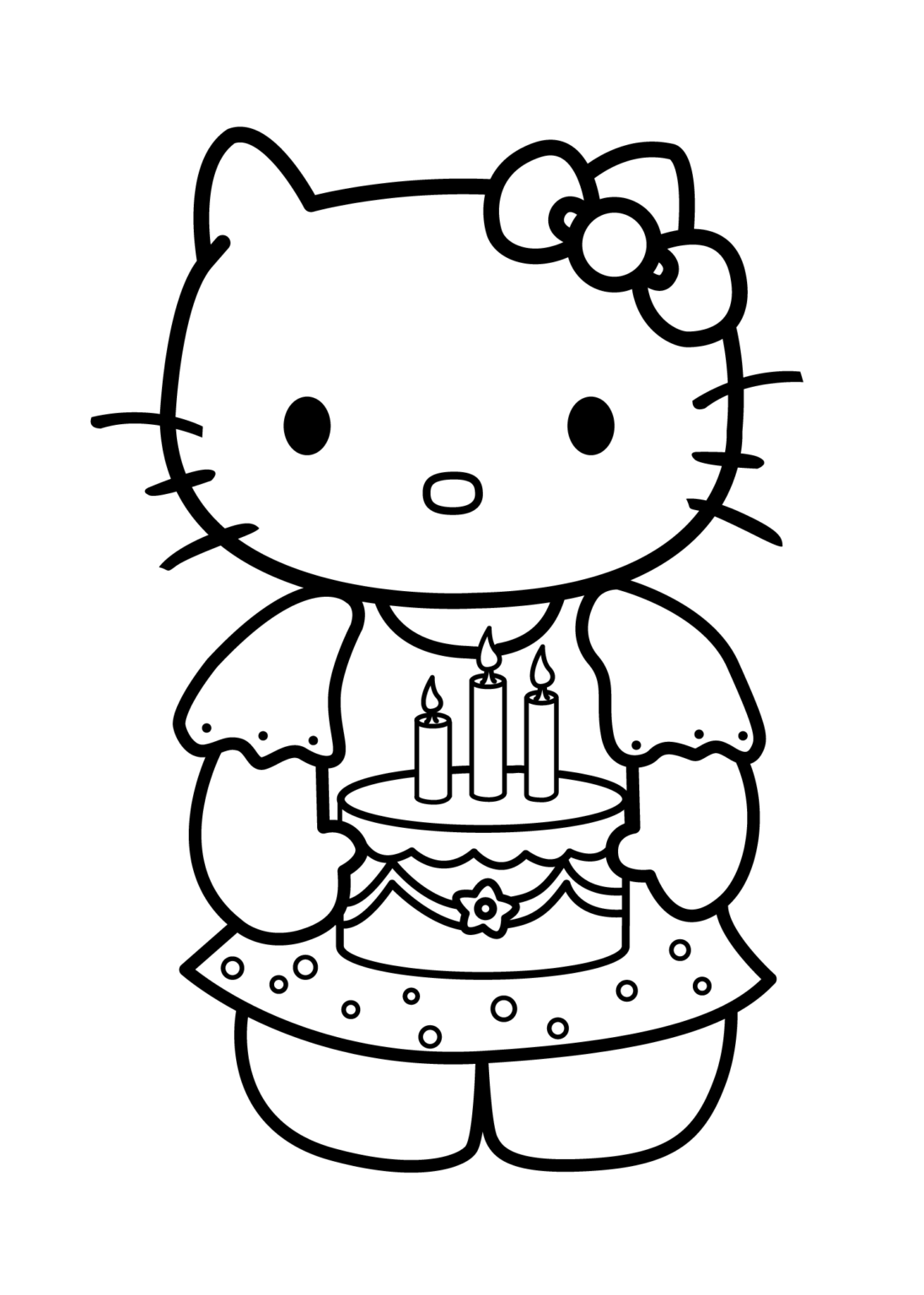 Cute Kitty Coloring Pages Pdf To Print - Coloringfolder.com