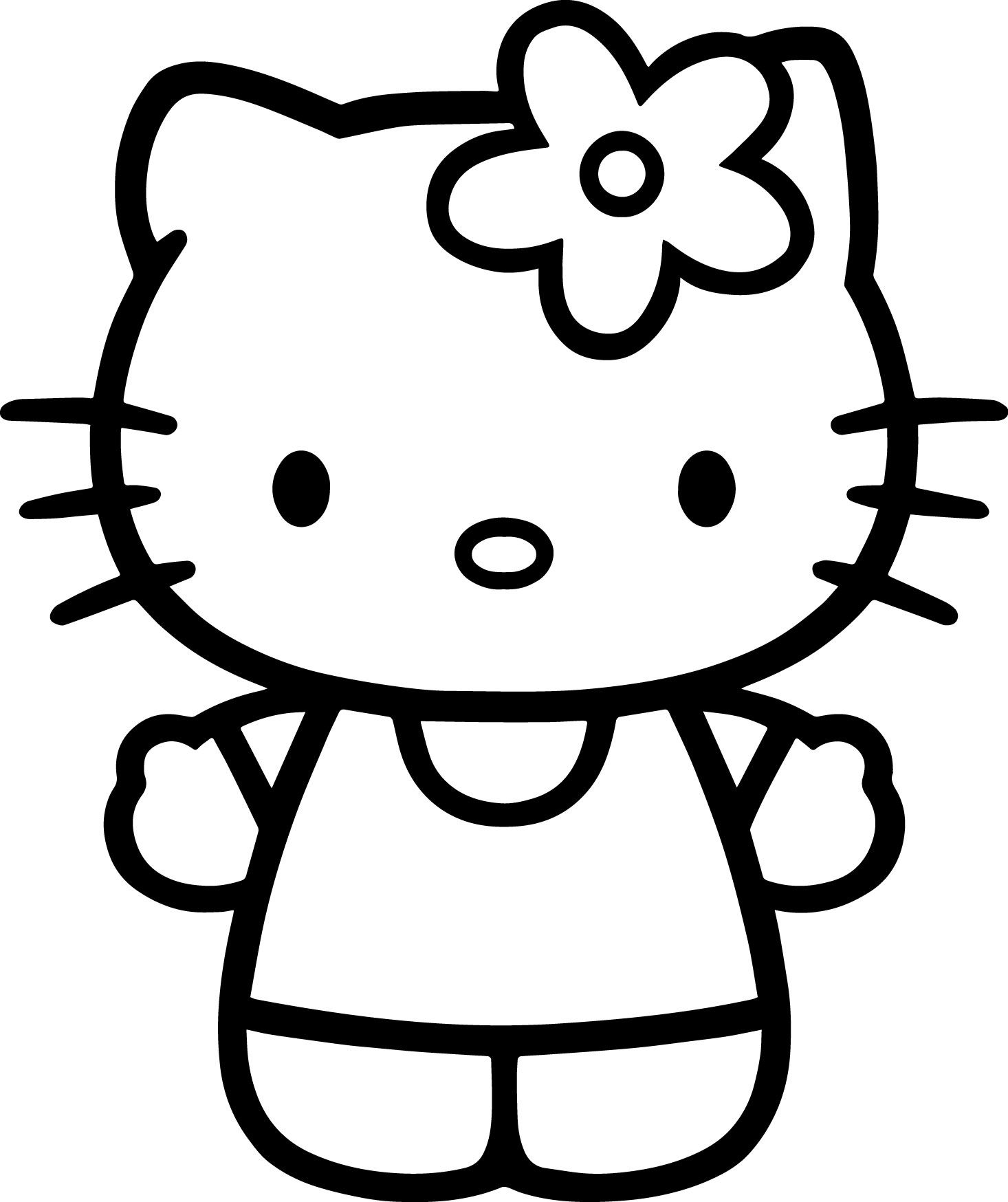 hello kitty printable coloring pages