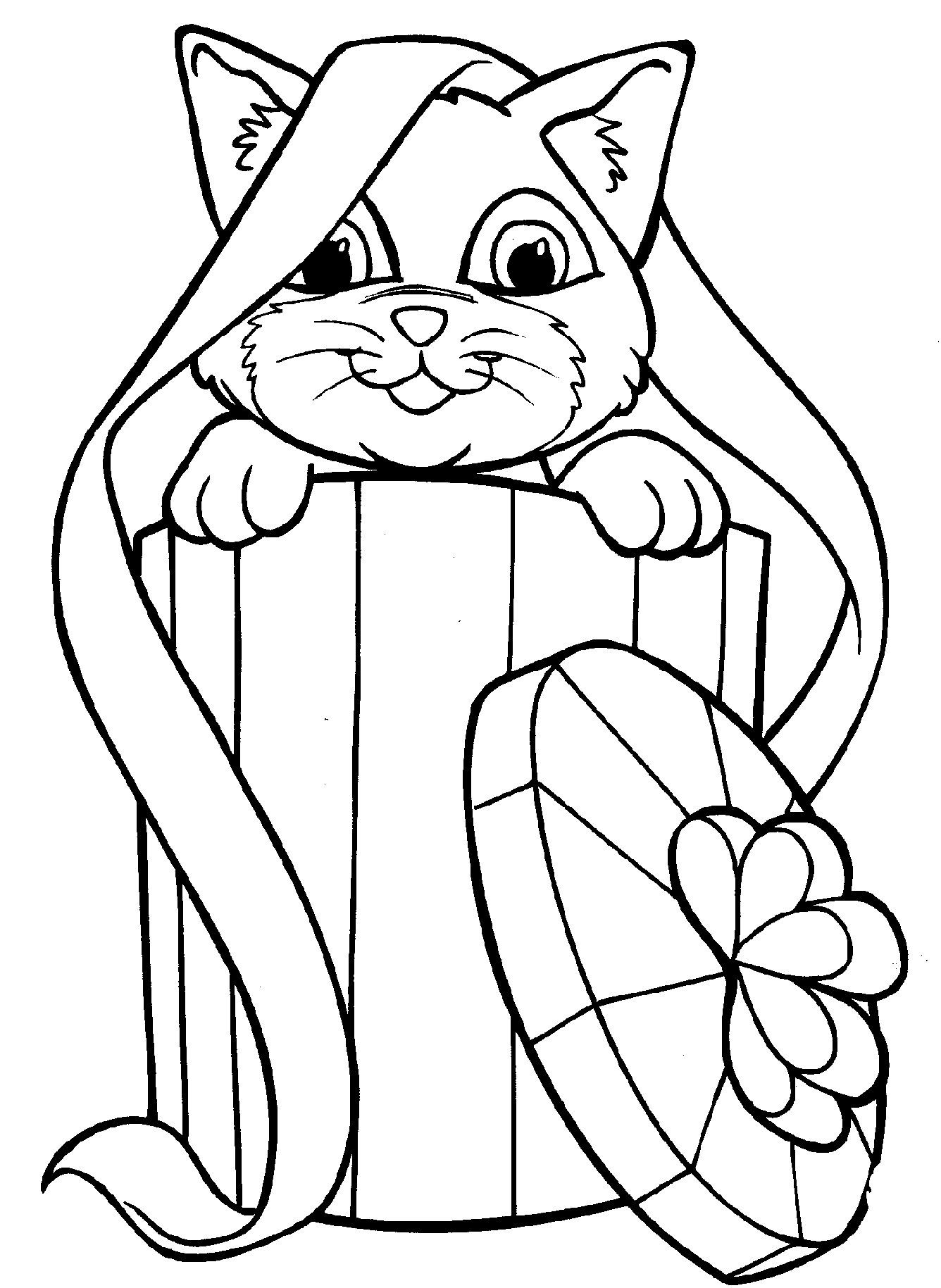 kitty cats coloring pages