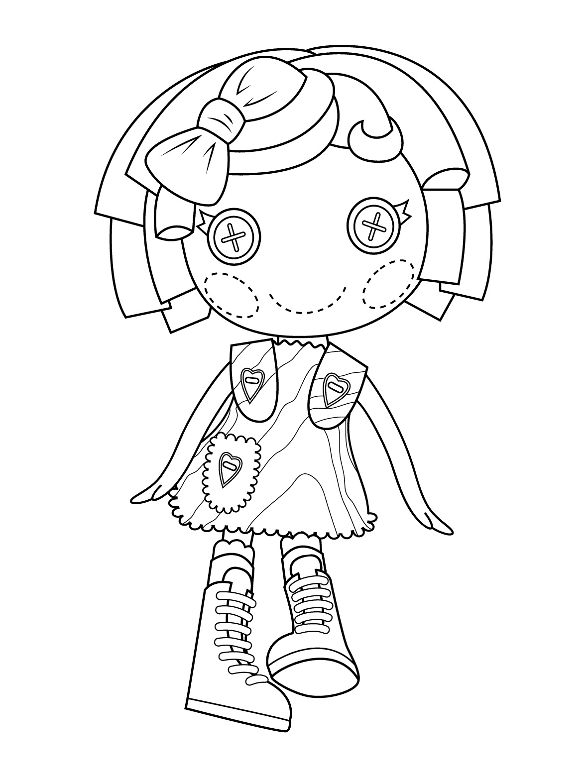 lalaloopsy coloring pages for girls
