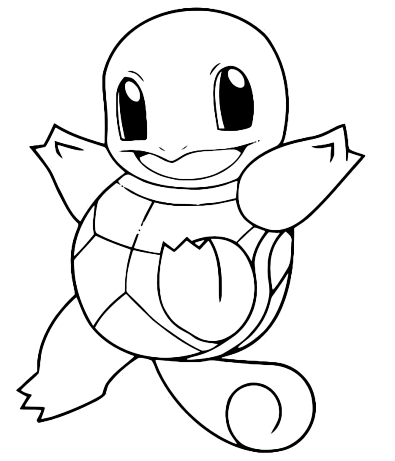 Cute Squirtle Coloring Pages Pdf To Print - Coloringfolder.com