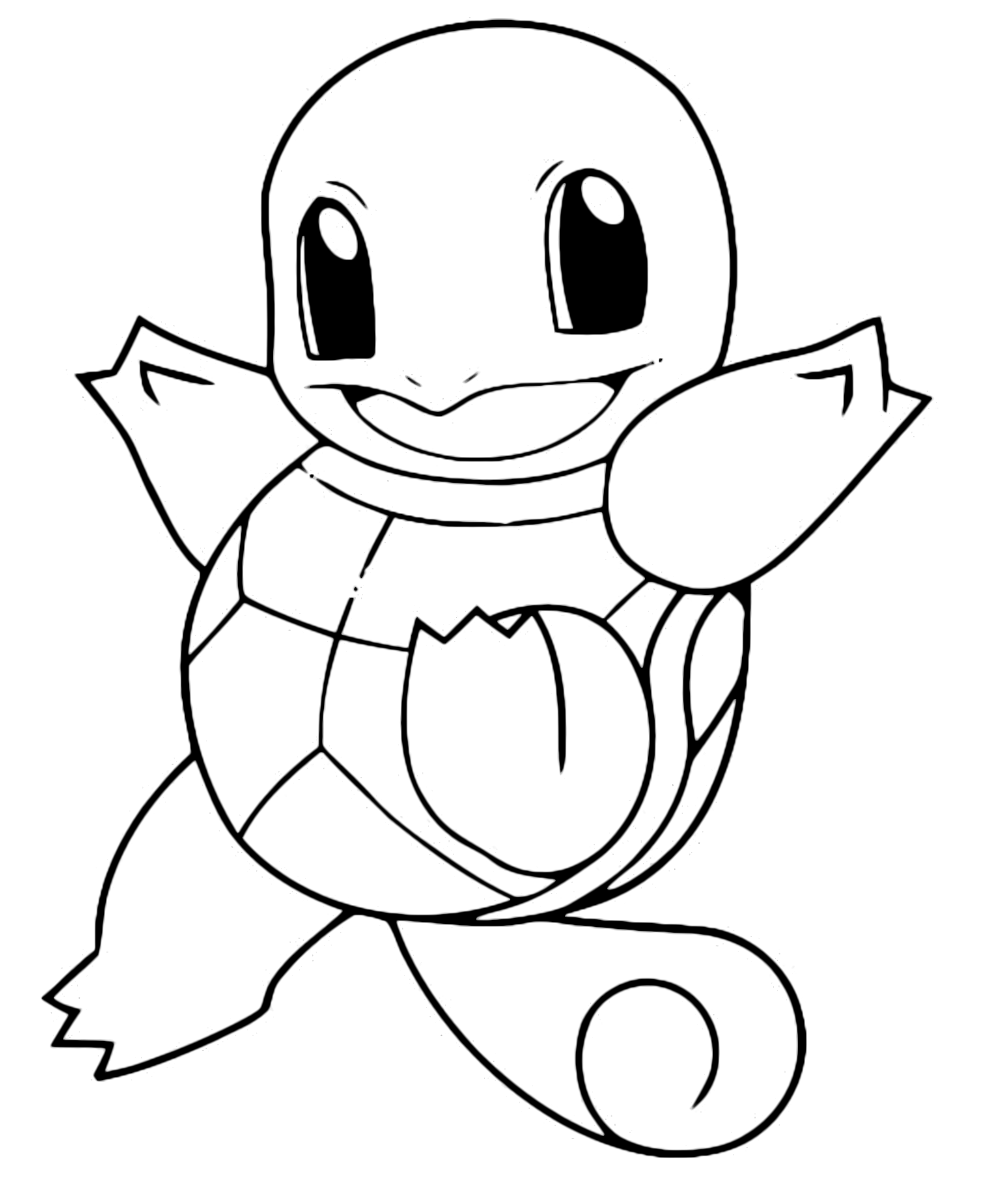 coloring pages of cute squirtle