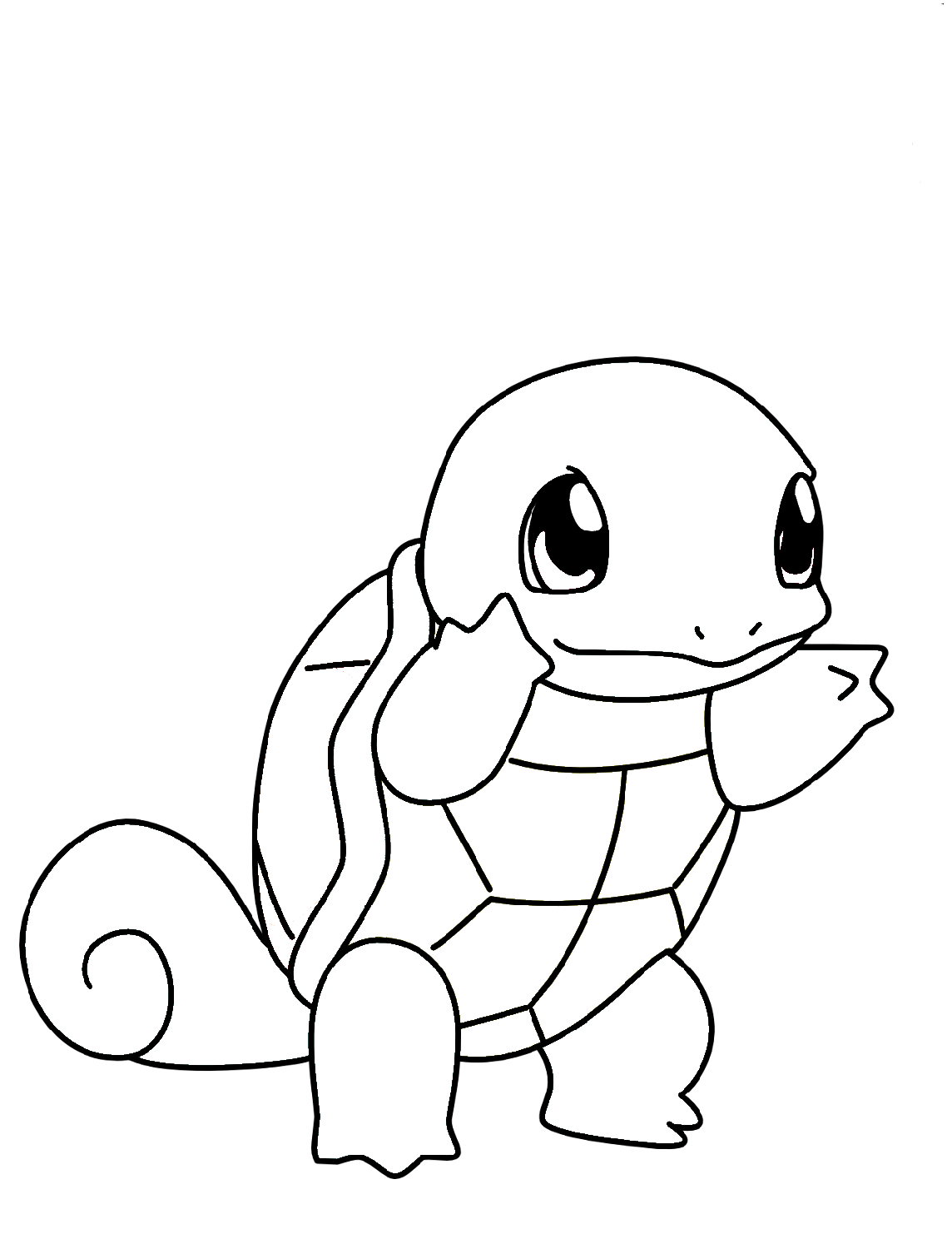 pikachu coloring pages squirtle