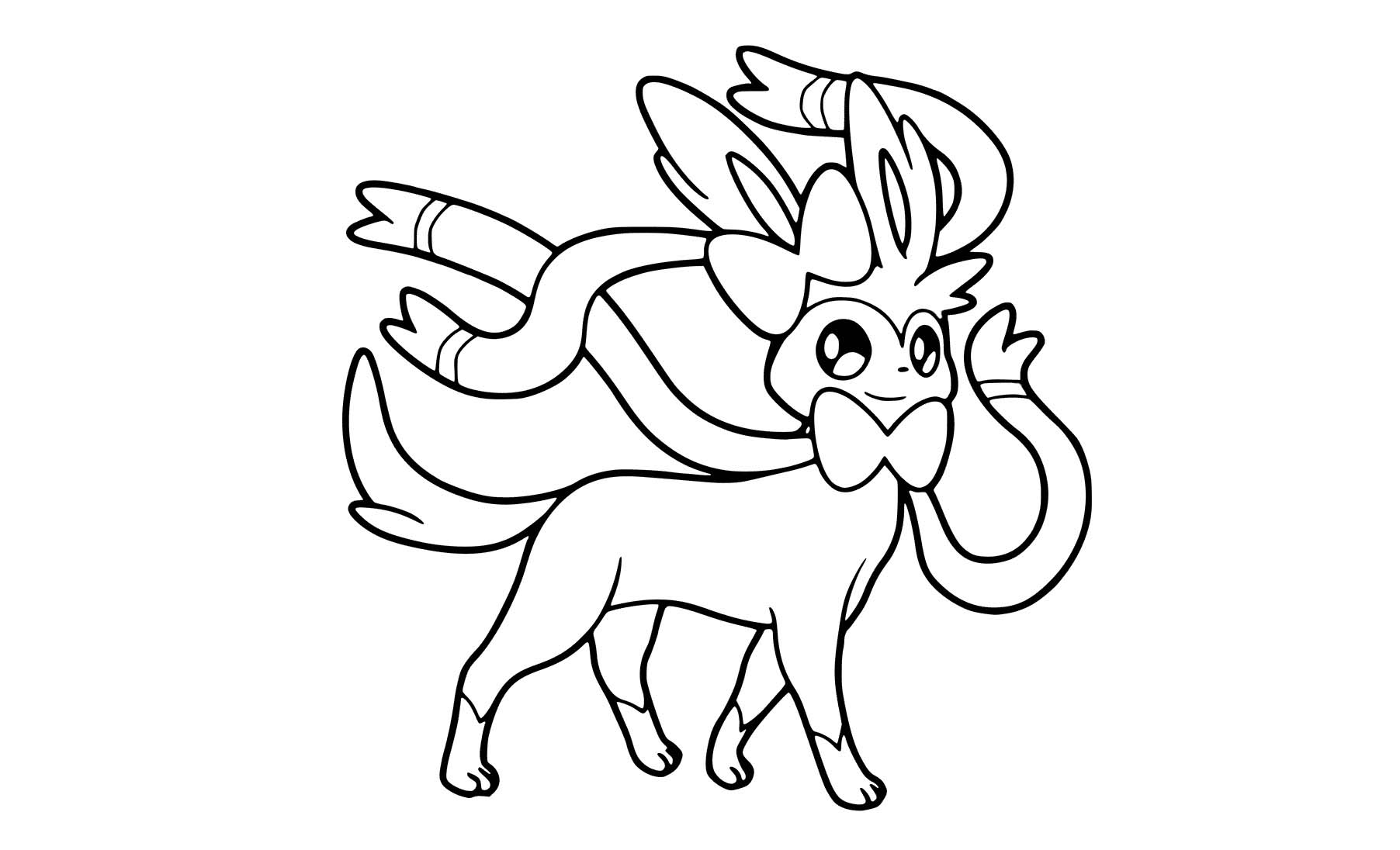 pokemon coloring pages sylveon