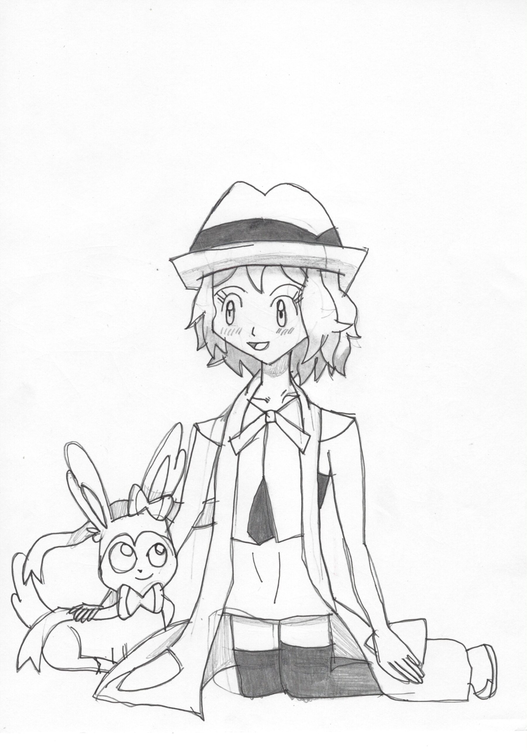 sylveon and serena coloring pages