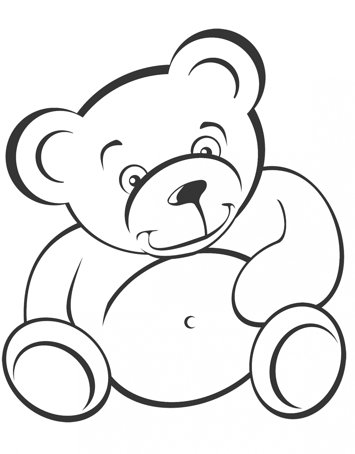 free teddy bear coloring pages