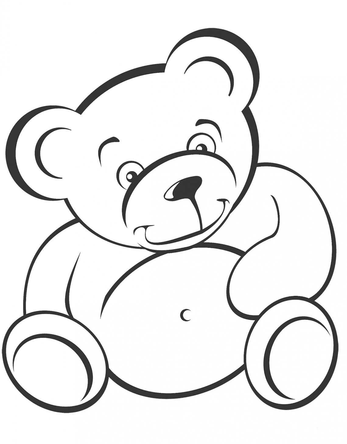 cute bear coloring pages