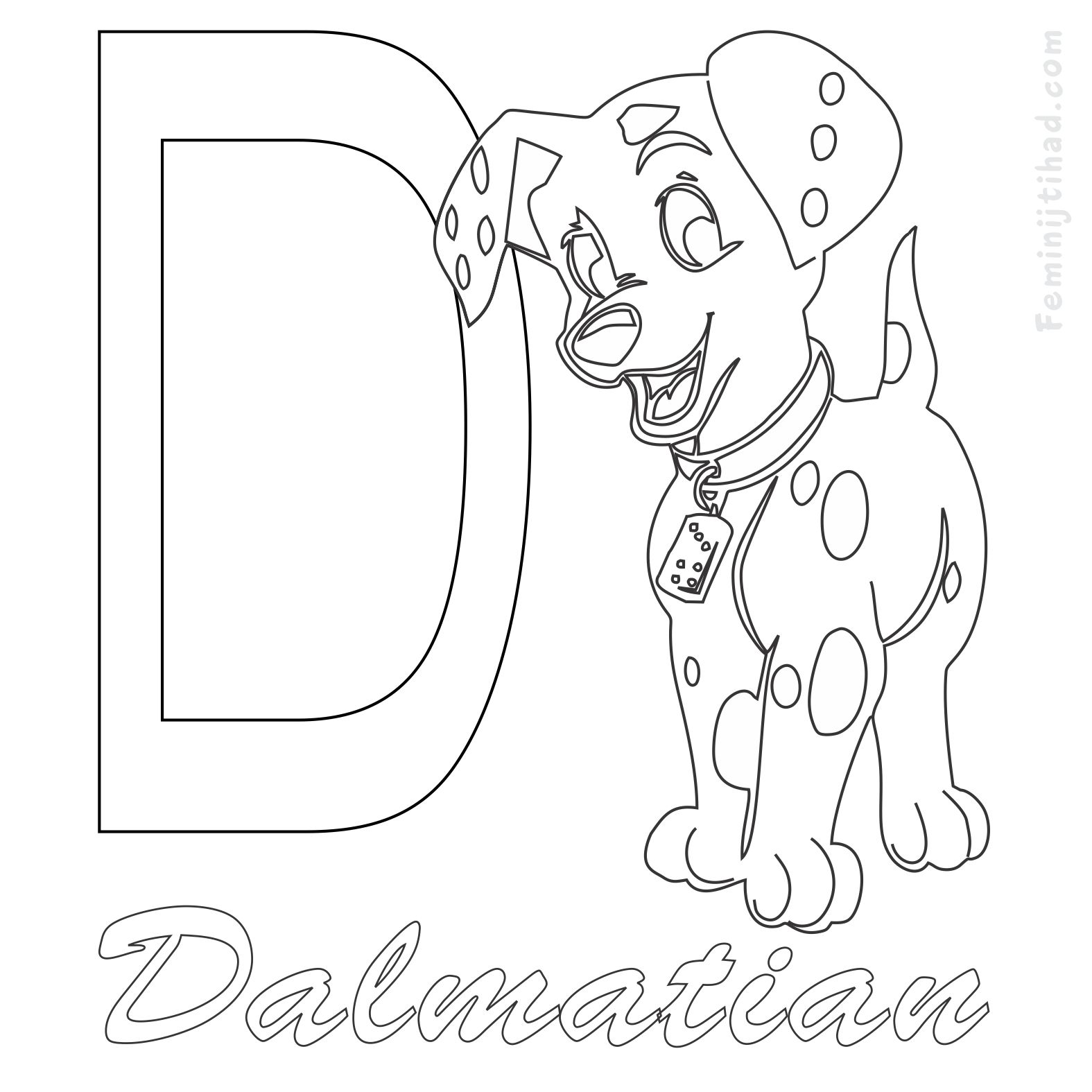 dalmatian coloring page