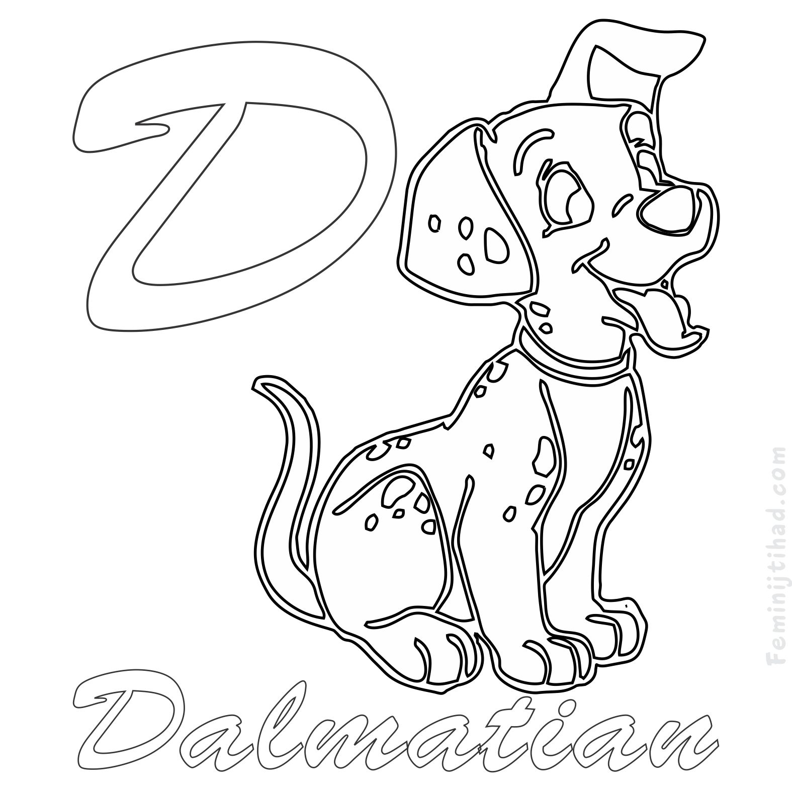 dalmatians coloring pages to print