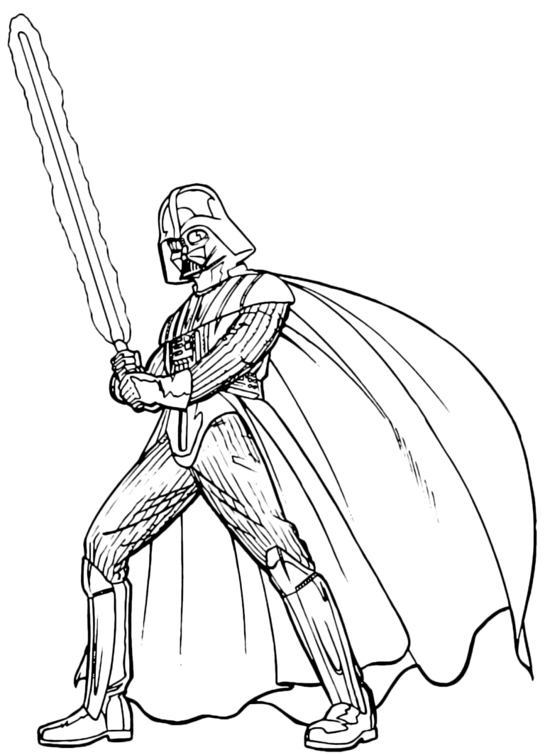 Darth Vader Coloring Pages Pdf - Coloringfolder.com