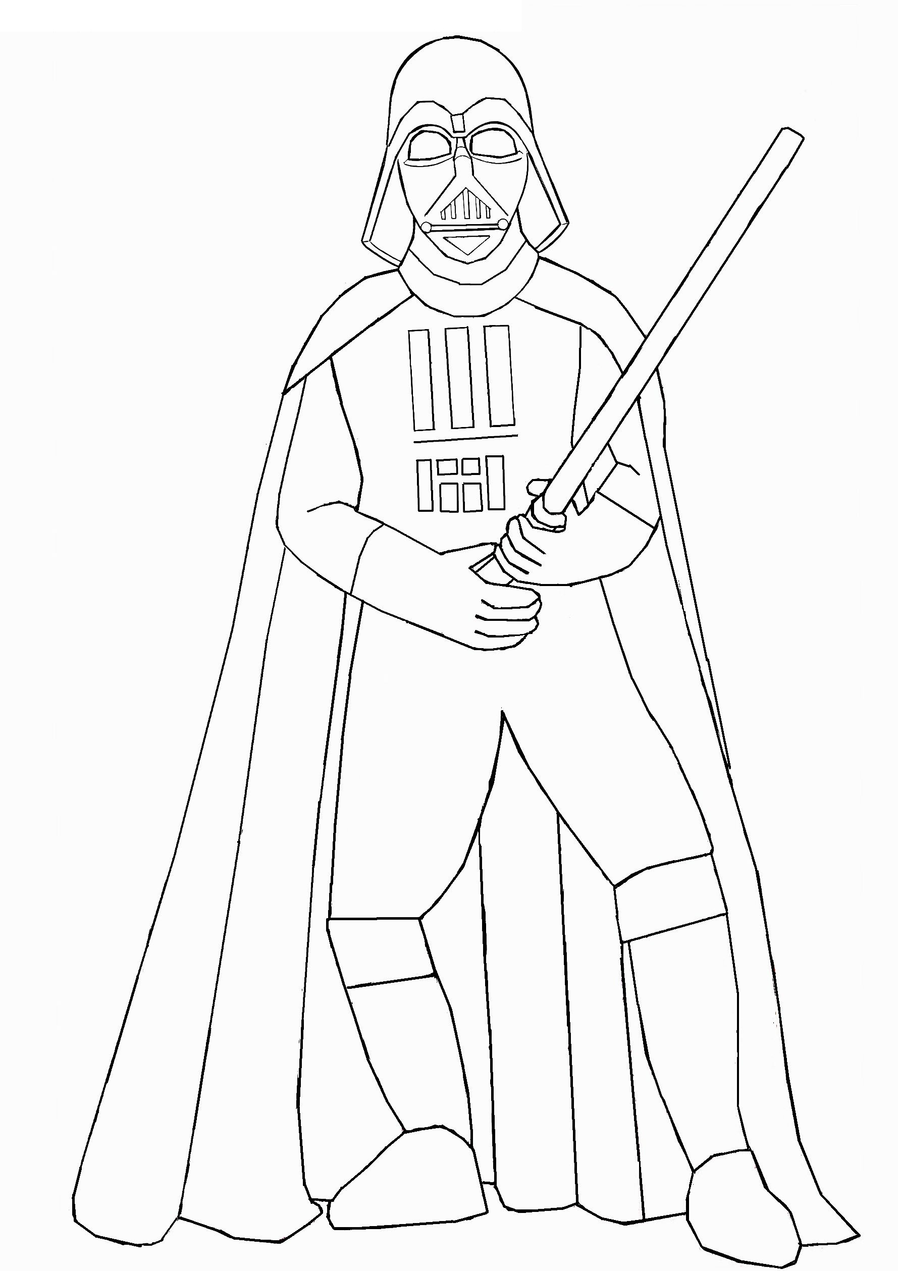darth vader coloring pages to print