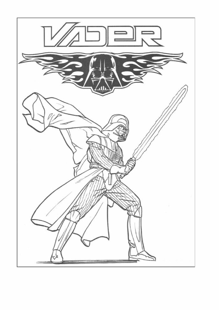 Darth Vader Coloring Pages Pdf - Coloringfolder.com