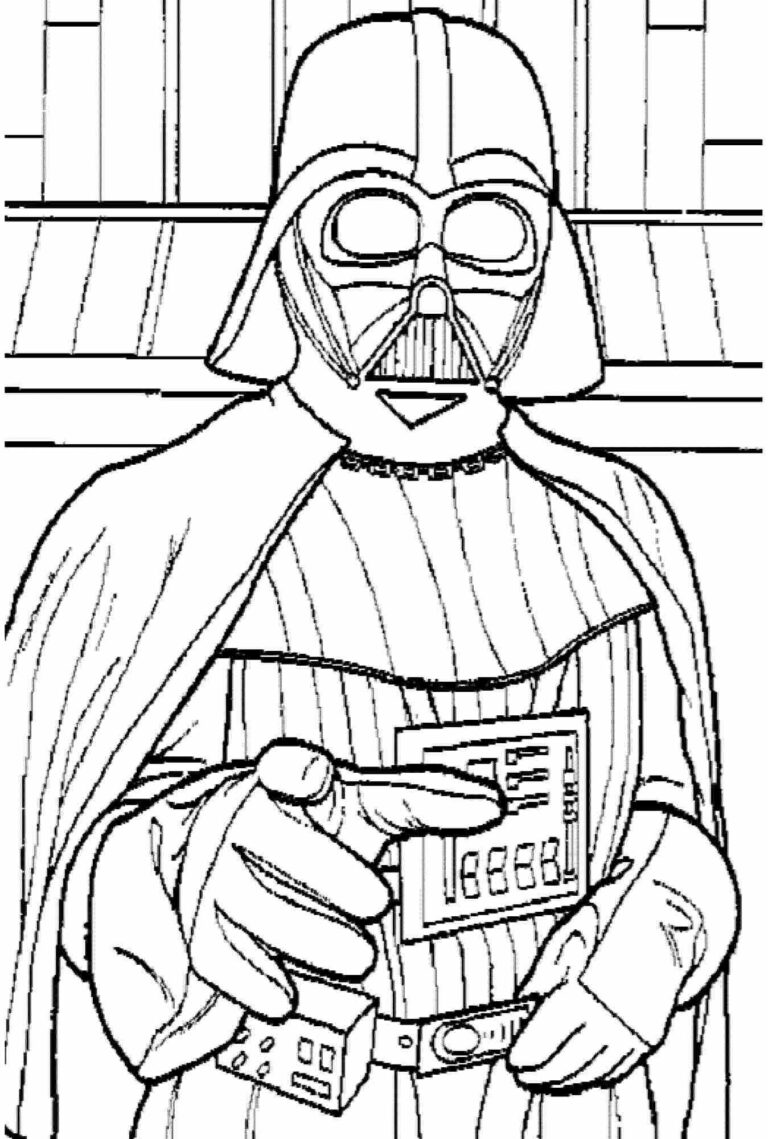 Darth Vader Coloring Pages Pdf - Coloringfolder.com