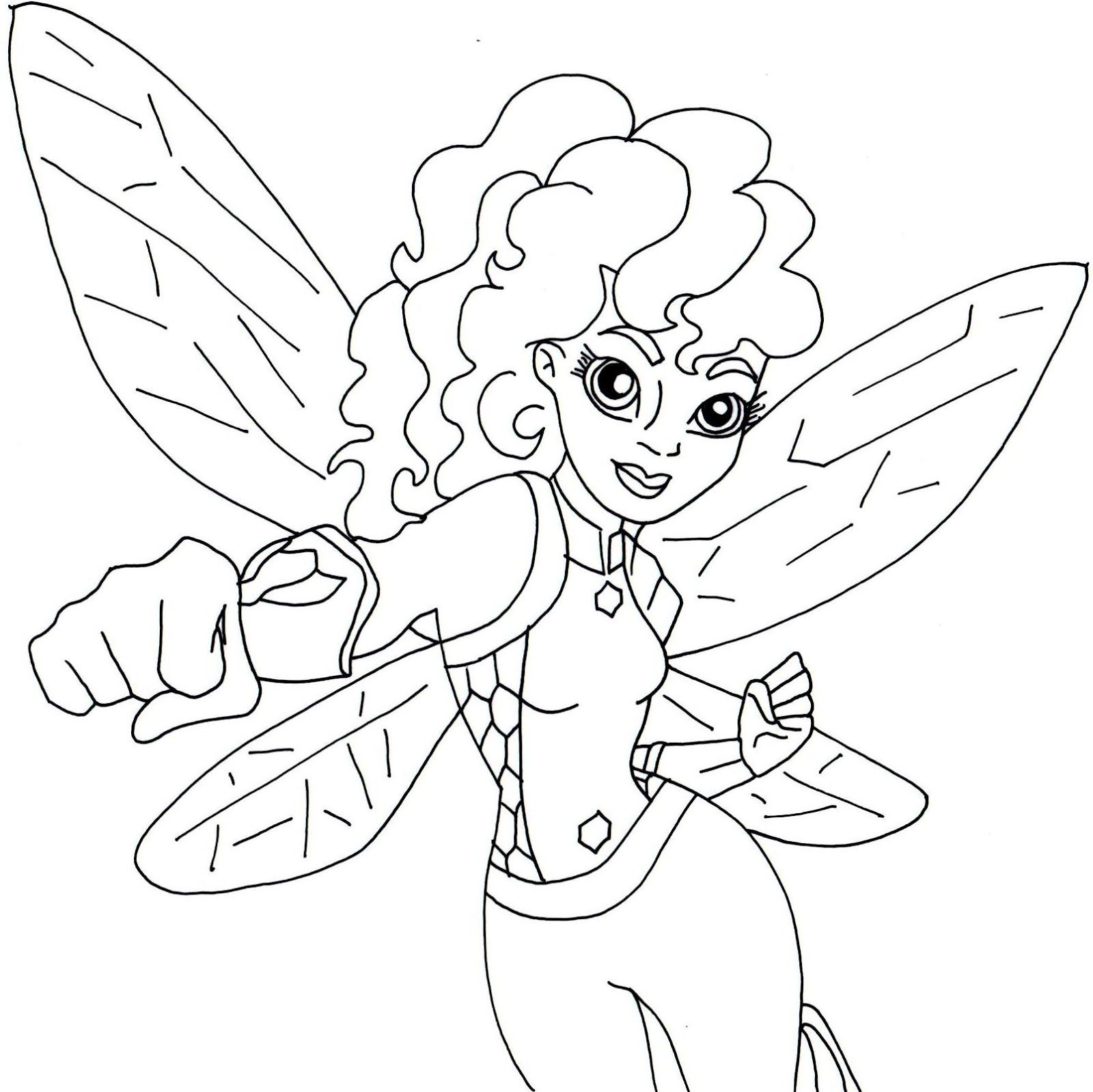 coloring pages for kids dc superhero girls