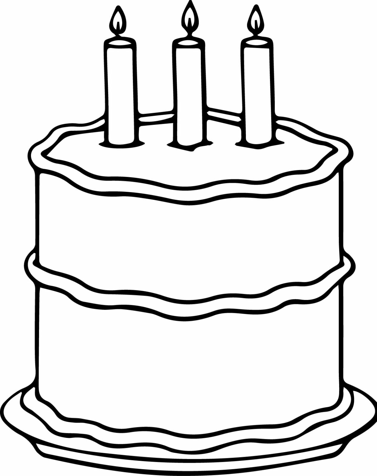 Delicious Cake Coloring Pages Pdf Free - Coloringfolder.com