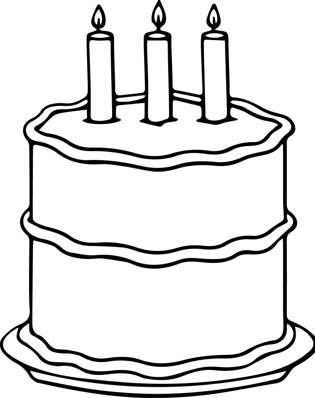 cake coloring pages free