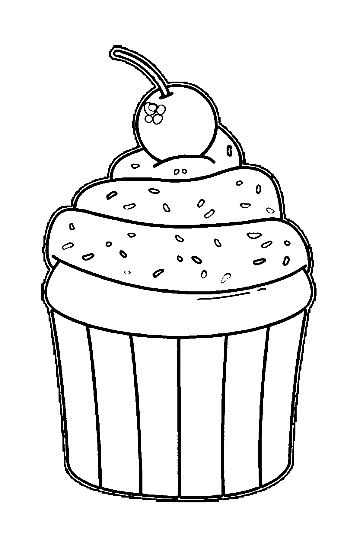 cup cake coloring pages