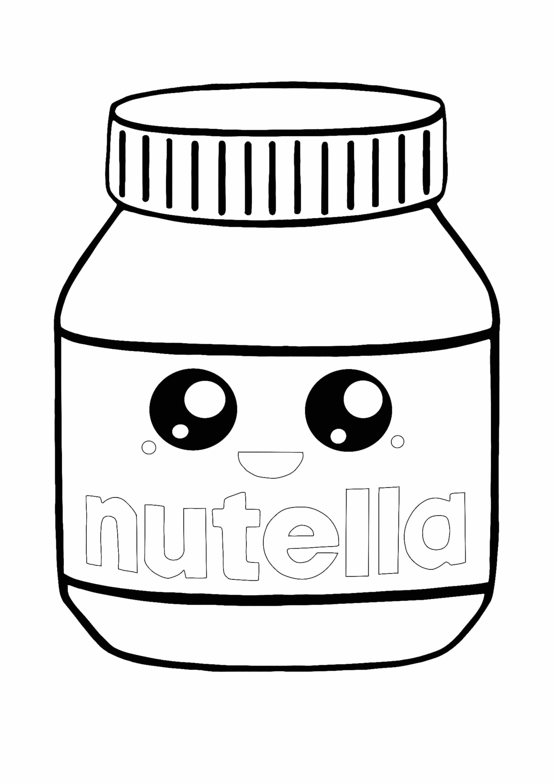 coloring pages cute food
