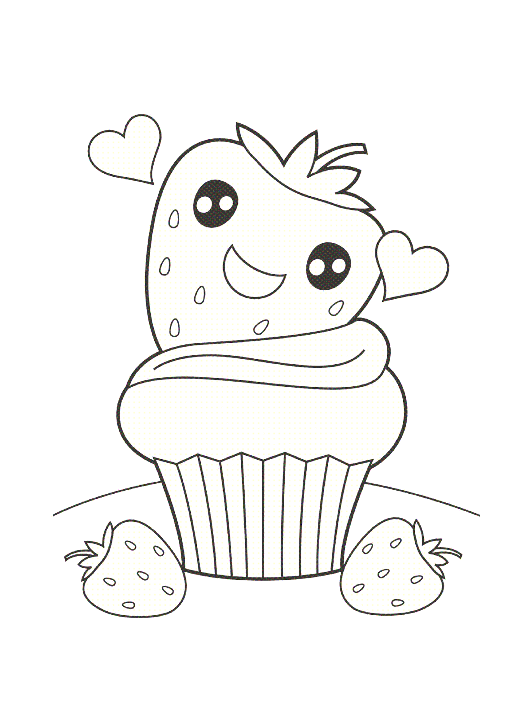 cute coloring pages of food