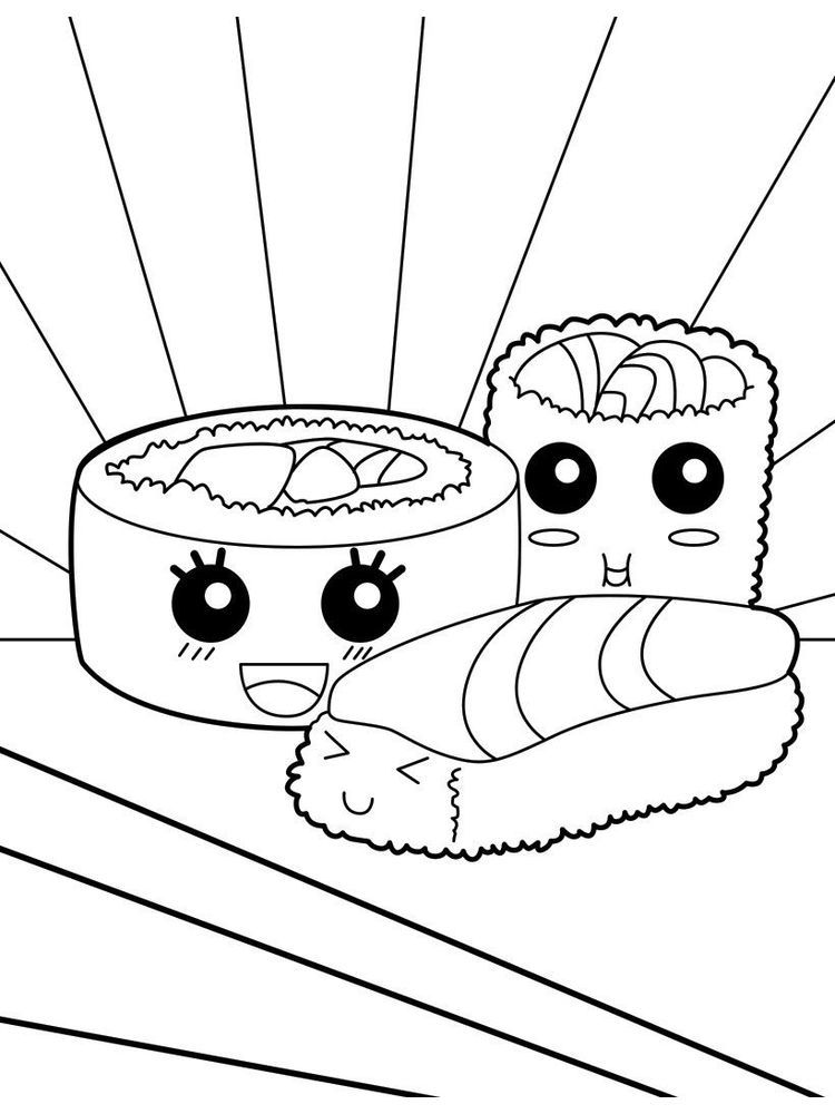 Kawaii Coloring Pages Printable PDF - Coloringfolder.com