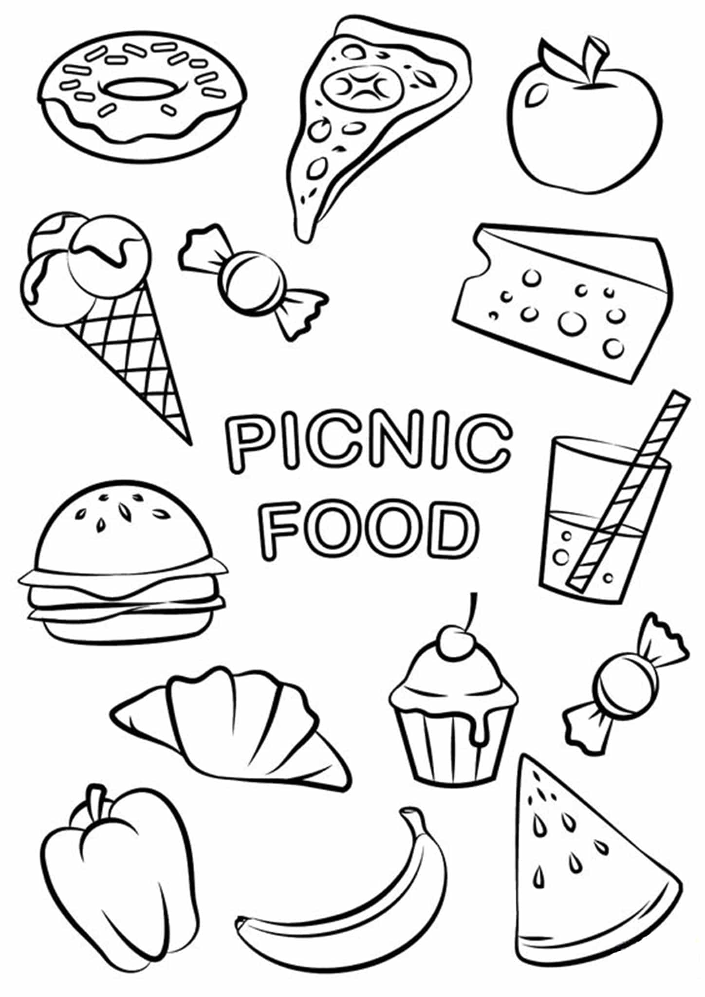 food coloring pages