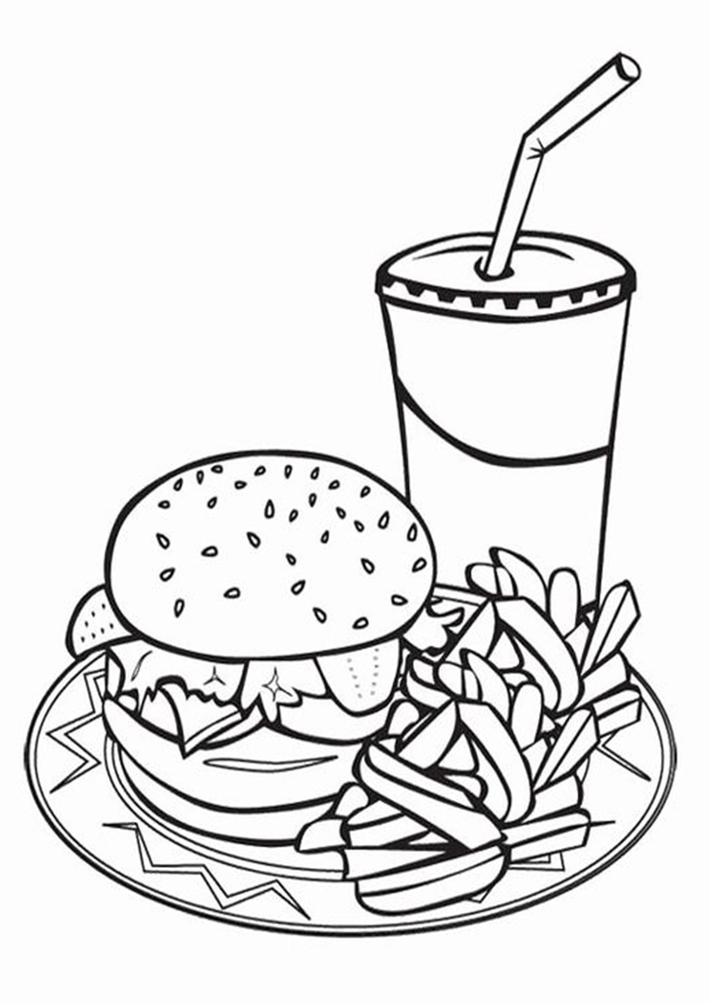 junk food coloring pages