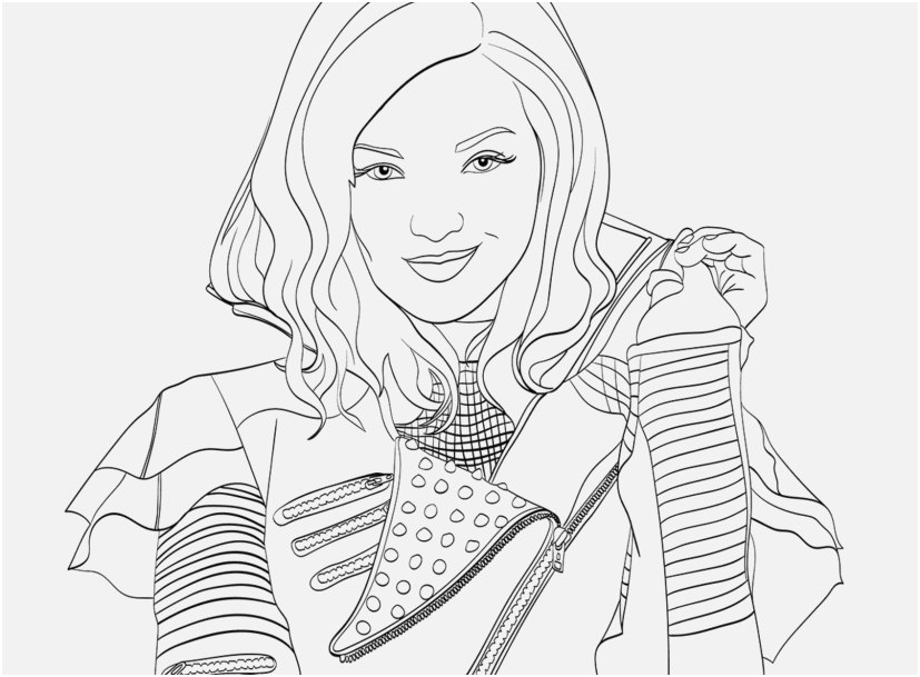 descendants coloring pages mal