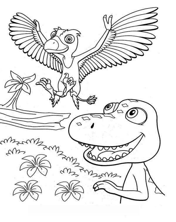 dino train coloring pages