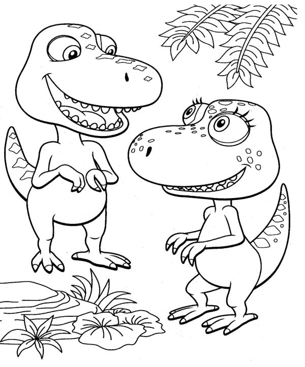 dino train coloring pages