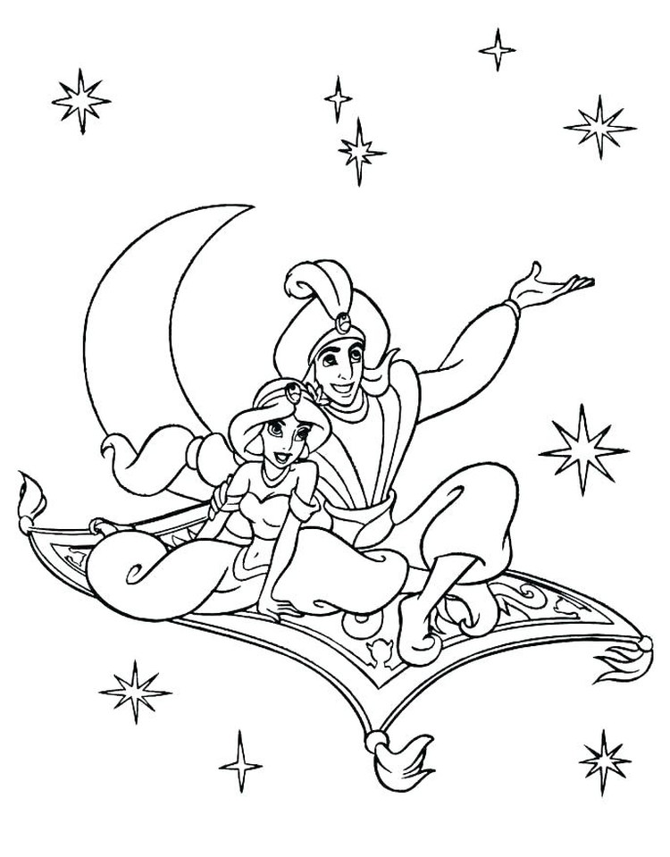disney aladdin coloring pages printable
