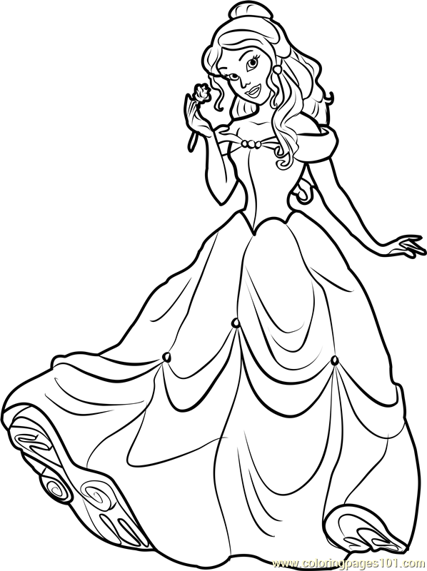 disney coloring pages belle